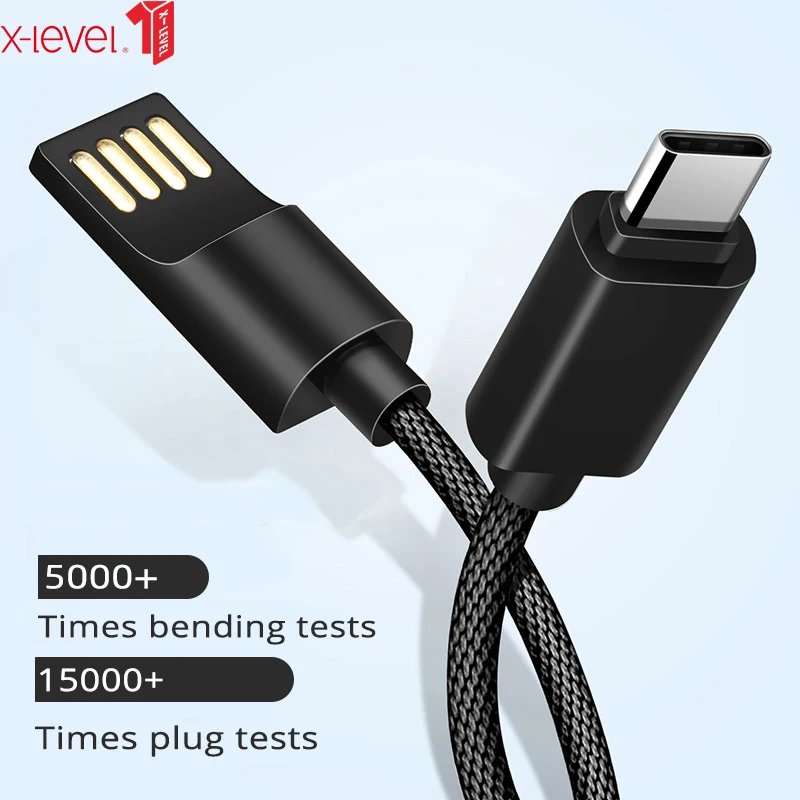 X-Level usb type-C кабель для быстрой зарядки данных type-C кабель для Xiaomi Mi 9 huawei P30 USB-C кабель для samsung S10 Plus Note 10