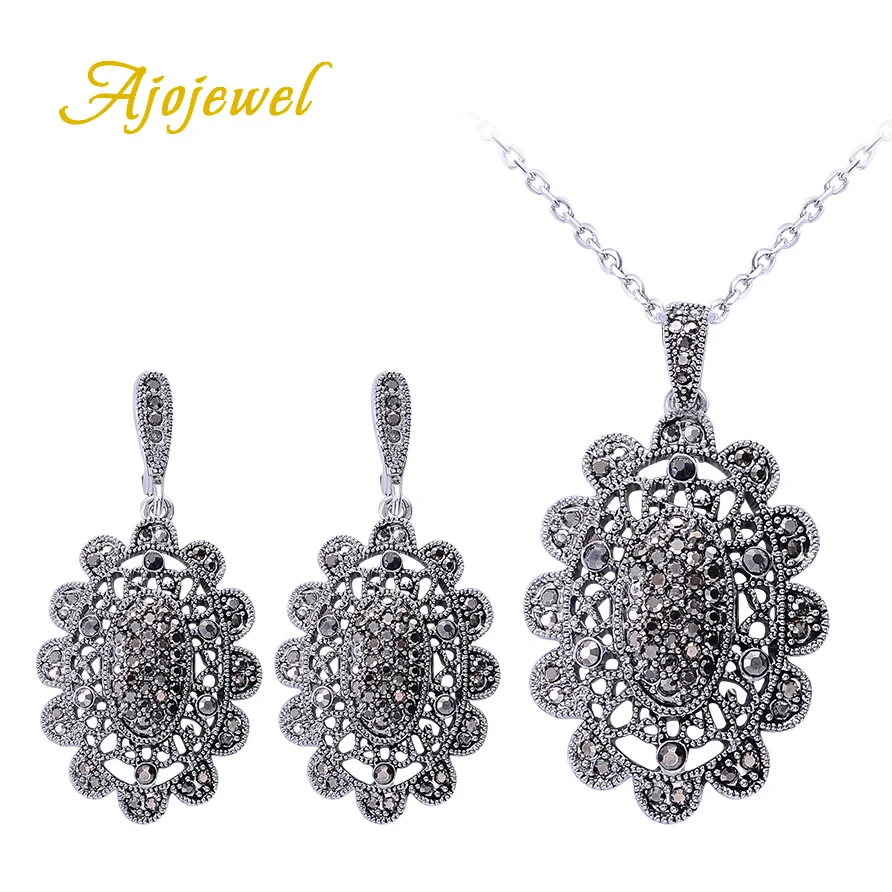 Женский винтажный комплект из колье и серёг|vintage necklace sets|necklace setnecklace earrings jewelry set |