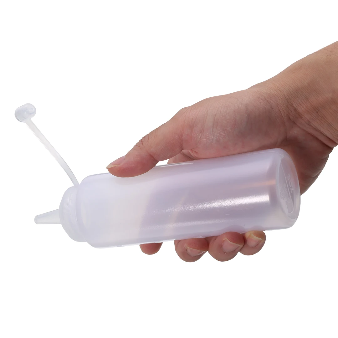 6 шт прозрачный пластиковый LDPE Squeeze бутылка 8 унций/240 мл горчичный диспенсер для