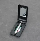 BAILI Безопасная бритва из хромированного сплава высшего качества с упаковкой серебристого Отвинтите двухстороннюю башню ручной бритвенный станок + 1 лезвия