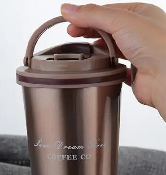 Чашки кофе кружка-термос с крышкой thermocup печать Нержавеющая сталь термосы автомобиля мой бутылка для воды