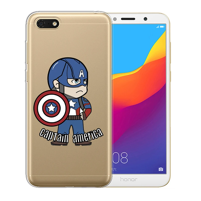 Для Huawei Honor 7C 7A 8 8X 8C 9 10 Nova 2 3 3i Y5 II Y6 Y3 2017 Prime 2018 Plus Pro Lite Marvel Роскошный милый чехол для
