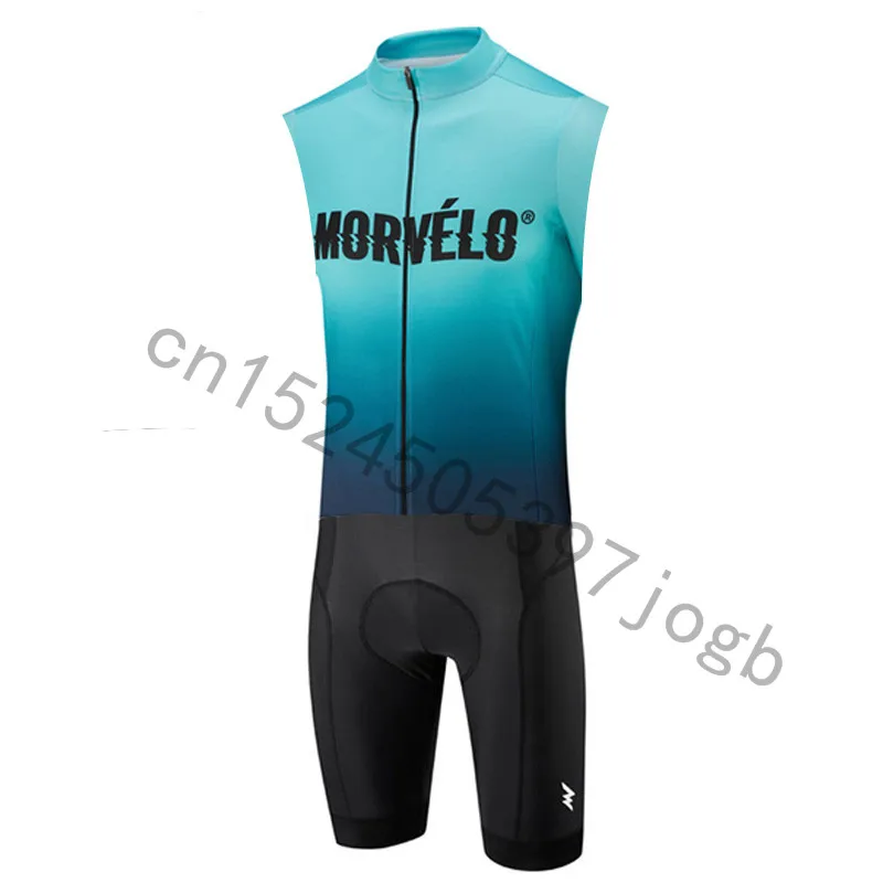 Morvelo бренд Велоспорт Набор триатлон Skinsuit для мужчин MTB велосипед без рукавов
