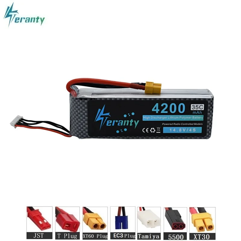 Lipo Power 14 8 v 4200mAh 35C 4S LiPo батарея для RC вертолета автомобиль лодка Квадрокоптер