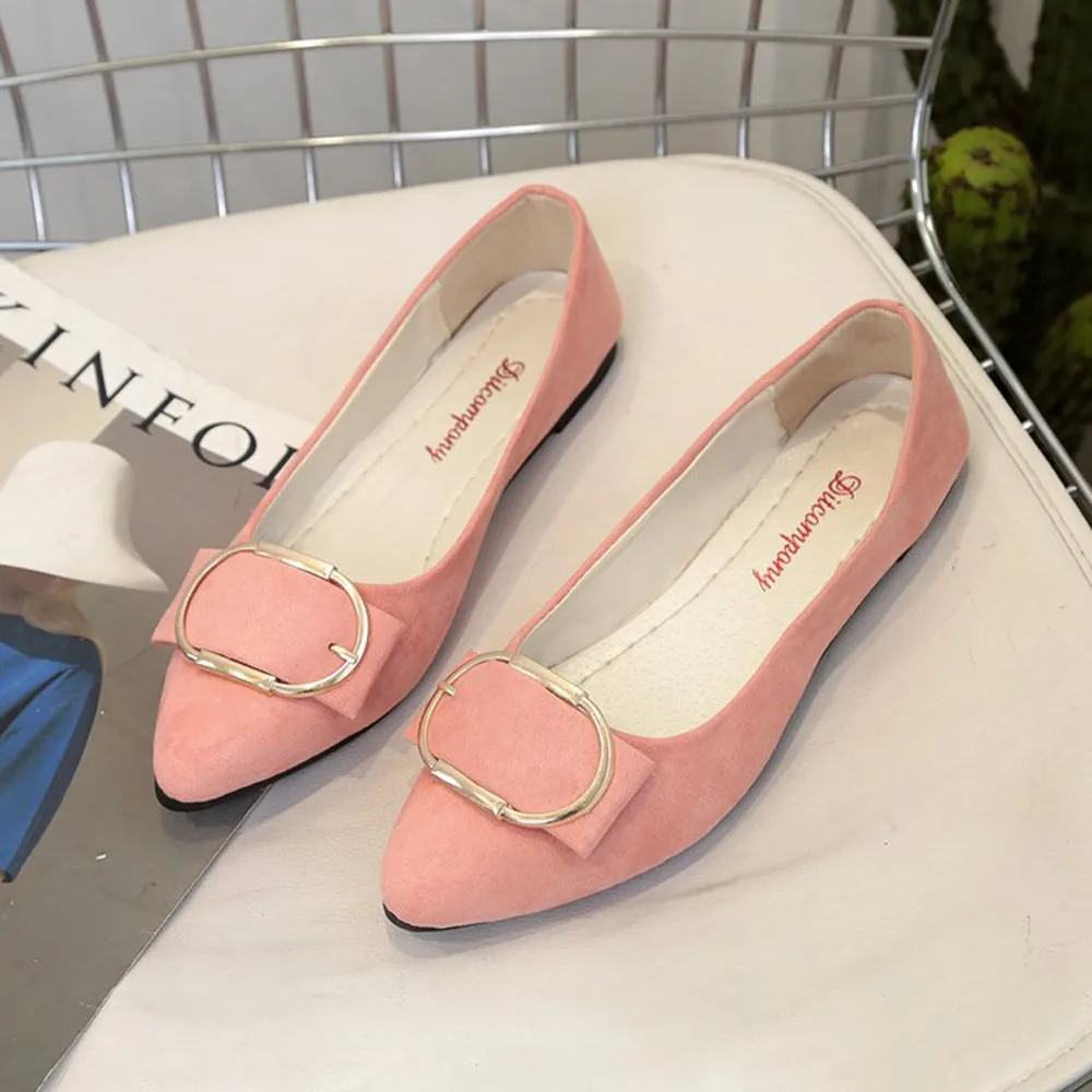 Womail/ г.; летняя модная женская замшевая повседневная обувь с острым носком на плоской подошве с ремешком и пряжкой; повседневная обувь; женская обувь на плоской подошве; уличная пляжная обувь