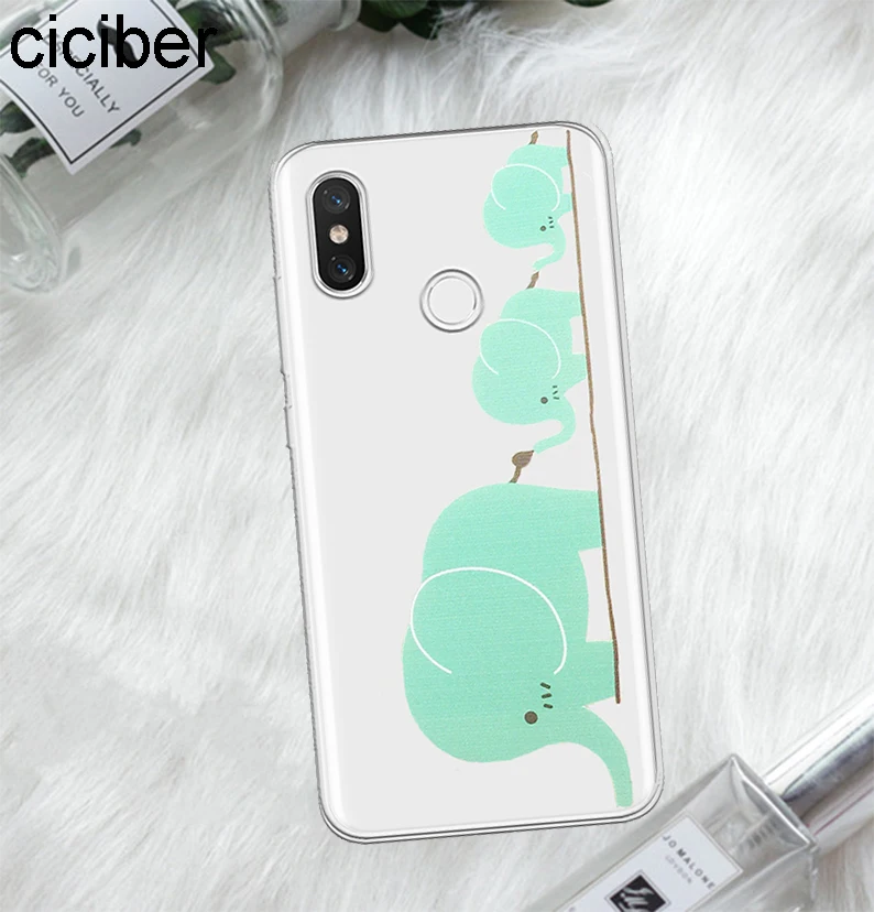 Ciciber Animal Elephant для Xiaomi Mix max 3 2 1 S Pro TPU A2 A1 8 6 5 X 5C 5S Plus Lite SE Poco Phone F1 чехол Fundas |