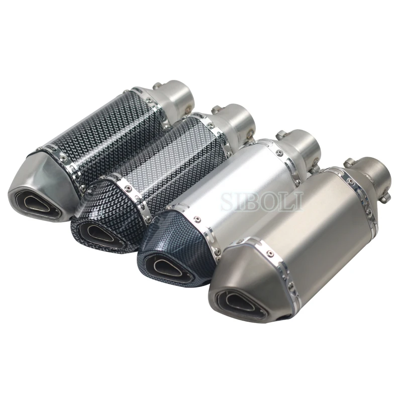 38-51MM Universal Motorcycle Exhaust Modified Muffle Pipe Slip-on Small Hexagonal Motorbike Pipes AK034 | Автомобили и мотоциклы