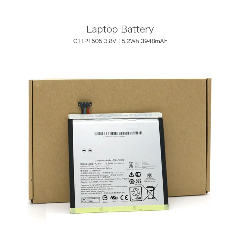 3 8 V 15.2Wh 3948mAh c11p1505для Asus ZenPad 0 Z380KL P024 Z380C P022 Z380CX планшетный Аккумулятор для