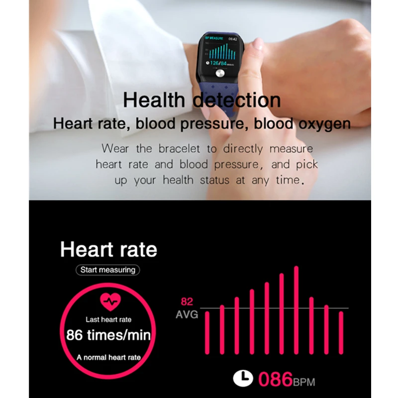 Мужские умные часы водонепроницаемые спортивные для Iphone телефон Smartwatch монитор