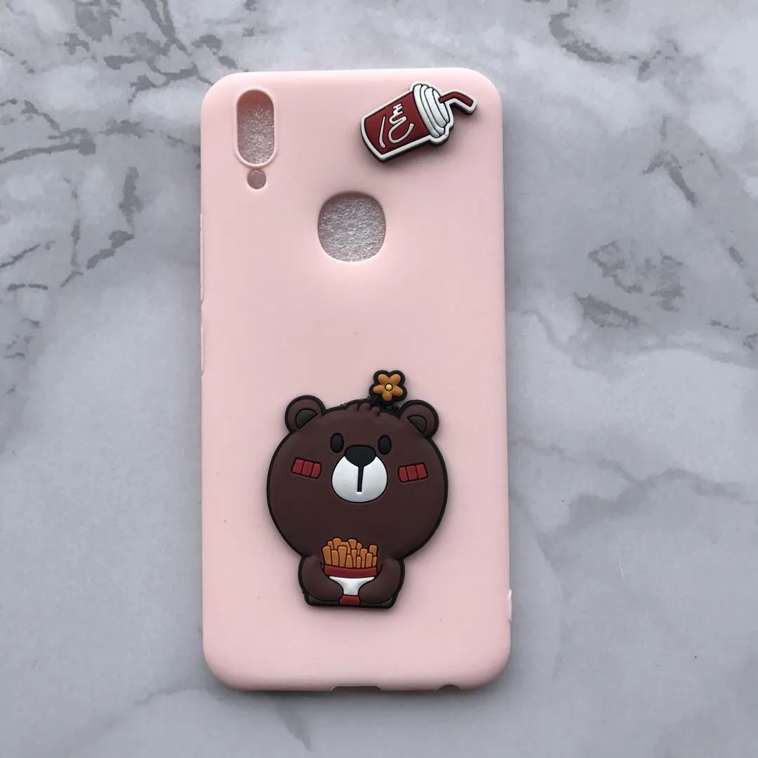 Candy Color Case with 3D Cola bear Patch For OPPO F1s F5 A3 A1 A33 A35 A37 A39 A53 A57 A73 A75 A77 A79 A83 Silicon Cover |