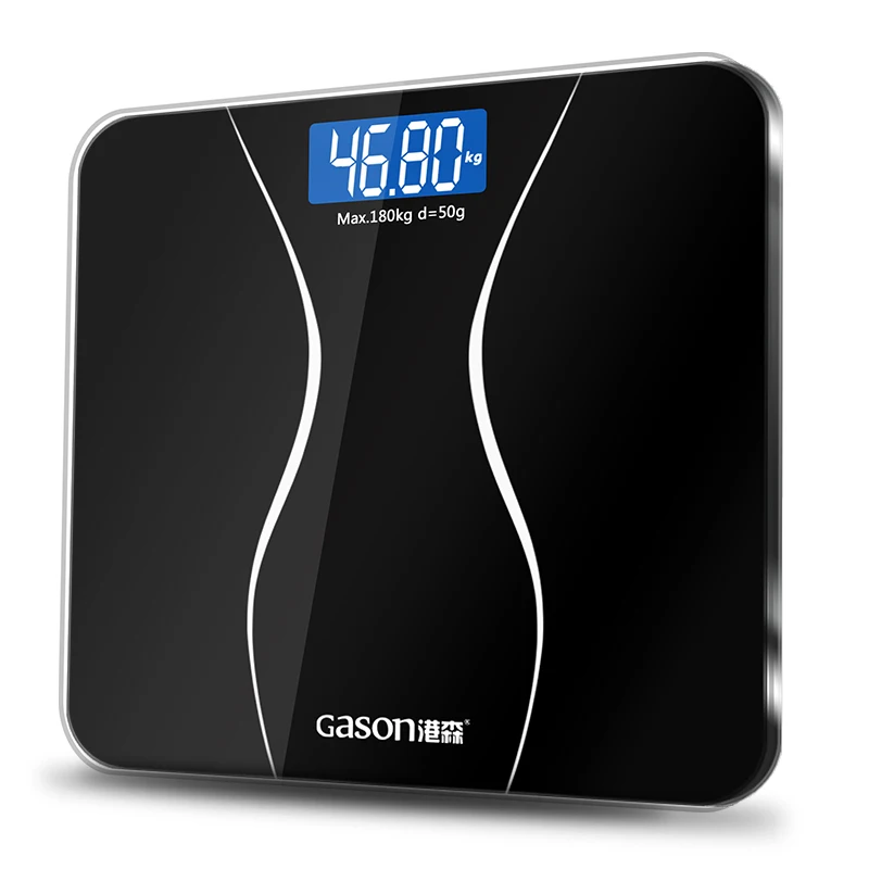 GASON A2 Весы напольные жк дисплей Закаленное стекло 180кг/50г|bathroom scale|scales bodybathroom body