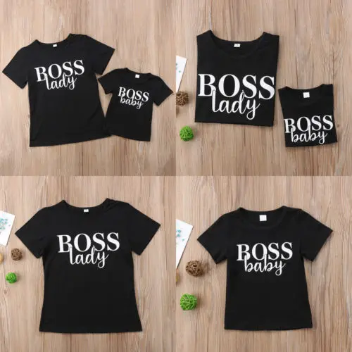 Brand New 2018 pudcoco Newest Arrivals Mom Boy Toddler Baby Kids Girls Boys Family Matching T-shirt Tops Outfit Clothing | Мать и ребенок