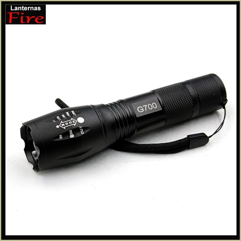 Тактический G700 CREE xm l T6 2000lm Масштабируемые Фокус водонепроницаемый 5 режимов