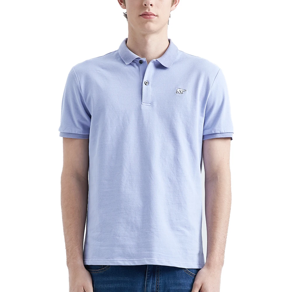 Pioneer Camp Golf Polo рубашка мужская из хлопка с коротким рукавом Повседневная Мужская s Polo Базовая летняя розовая фиолетовая темно-синяя рубашка поло мужская