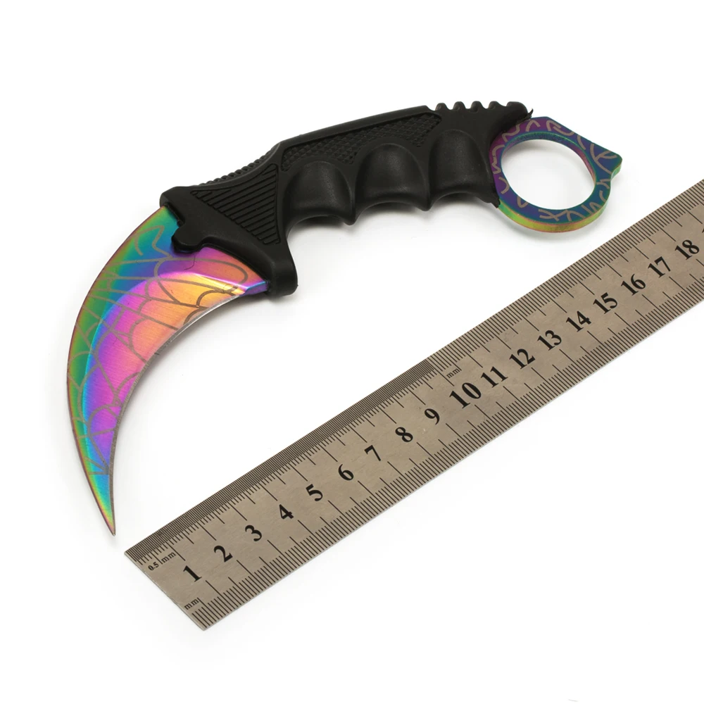 Karambit Ножи CS Go Counter Strike Hawkbill тактические Коготь шеи боевой бой лагерь Открытый