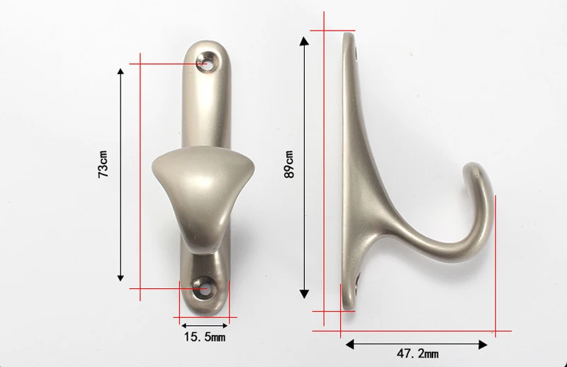 2PCS Balleenshiny Zinc Alloy Storage Hooks Vintage Wall Hanger Screws Bathroom Kitchen Room pegboard hooks | Обустройство дома