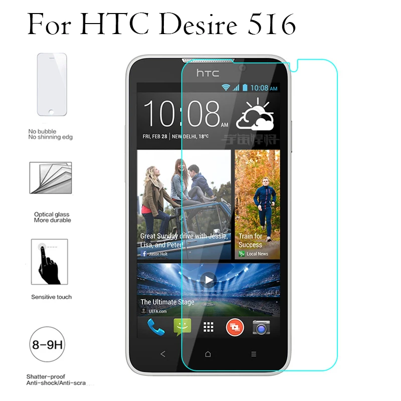 2.5D Высококачественная Защитная пленка для экрана закаленное стекло HTC Desire 828 616 626