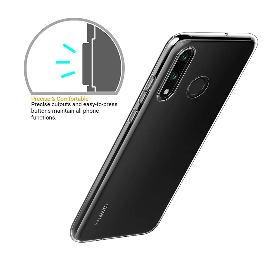 Jappinen Case Luxury Transparent Silicone TPU Soft Cover for Huawei P30 Pro Lite Phone Back | Мобильные телефоны и
