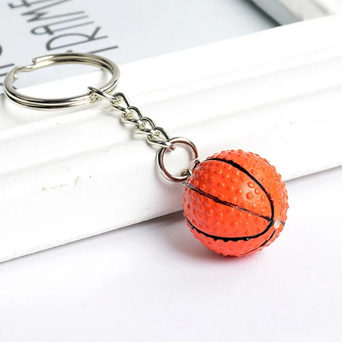 1Pcs Hot Football Basketball Golf Ball Pendant Keyring Sports Metal Keychain Car Key Chain Ring Wholesale 3 Styles On Sale | Украшения и