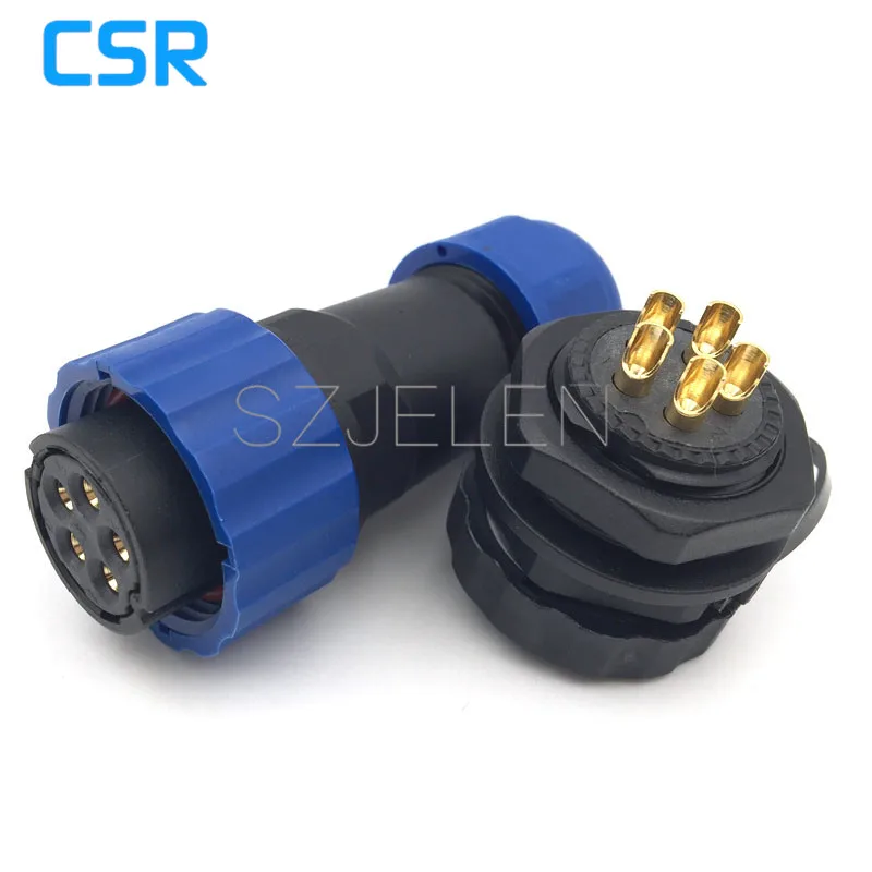 

SD20TP-ZM, Screw Fixing waterproof connector 5 pin plug and socket, Automotive connectors, LED outdoor panel mount connector