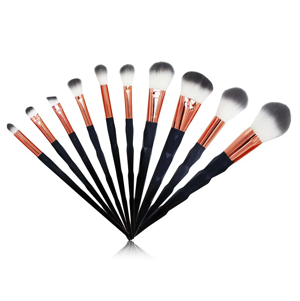 new arrive women fashion professional luxury 10PCS Makeup brush Foundation Eyebrow Eyeliner Blush Cosmetic Concealer Brushes set | Красота и