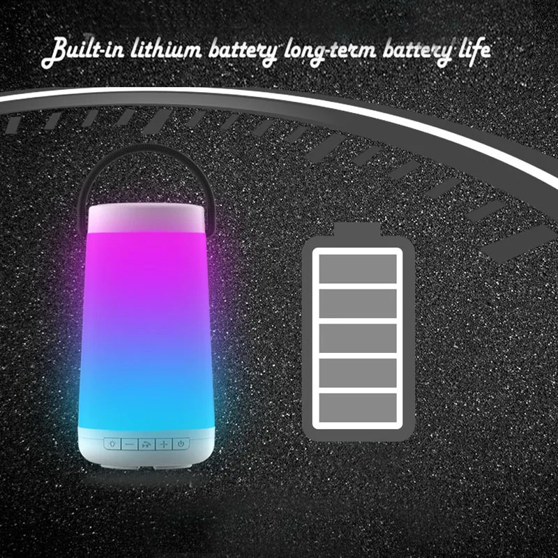 Беспроводной мини Bluetooth динамик мигающие огни 5 Вт сабвуфер Колонка светящаяся