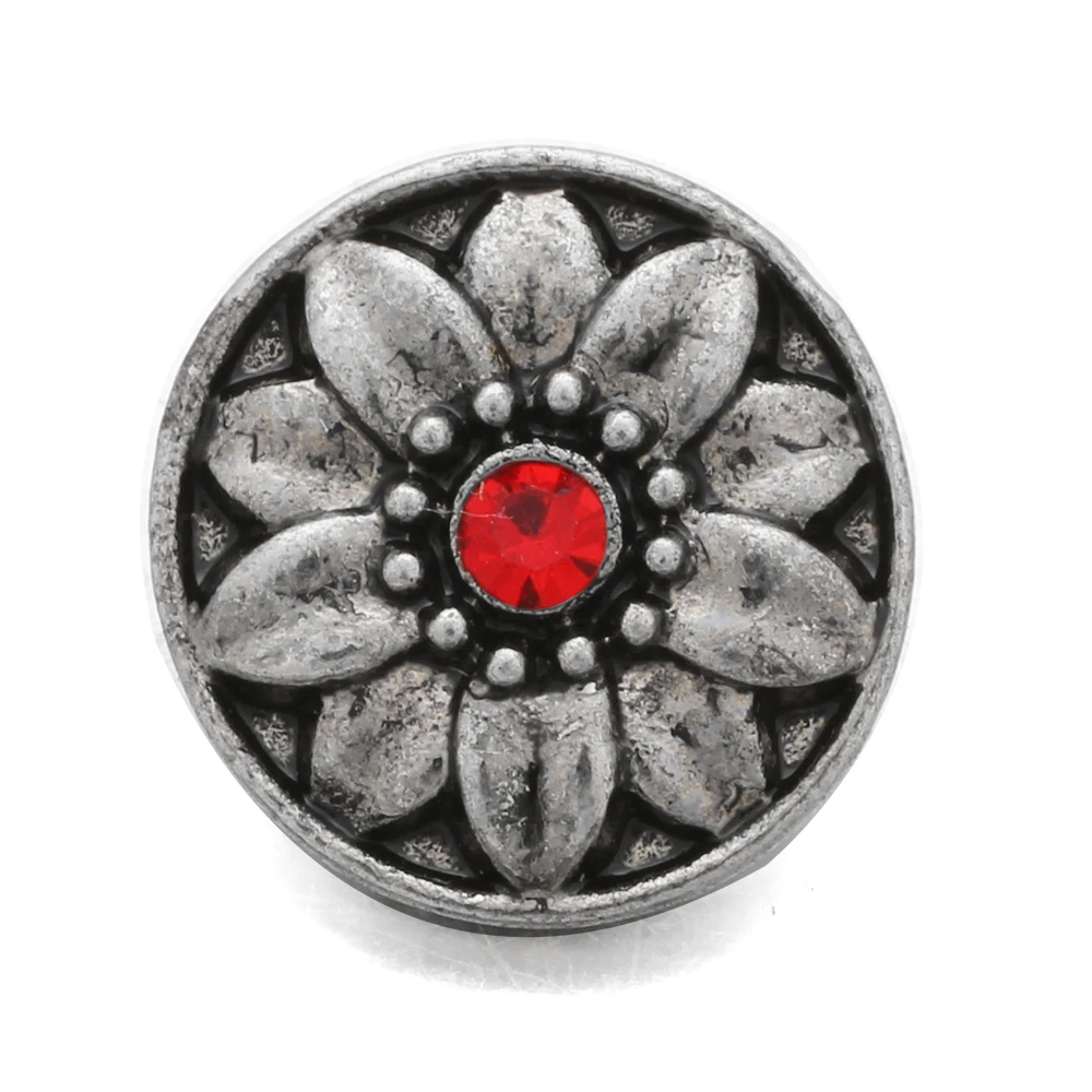 10 шт./лот модные стразы в форме цветка 12 мм кнопки застежки ювелирные изделия