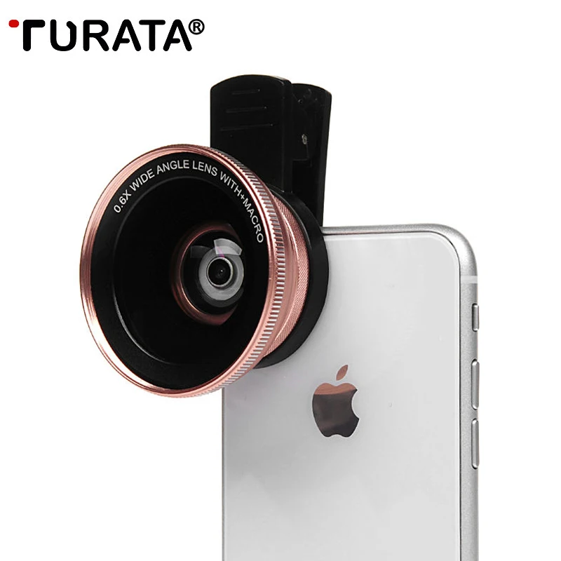 TURATA мобильный телефон объектив для телефона Смарт 0.6X широкоугольный микро