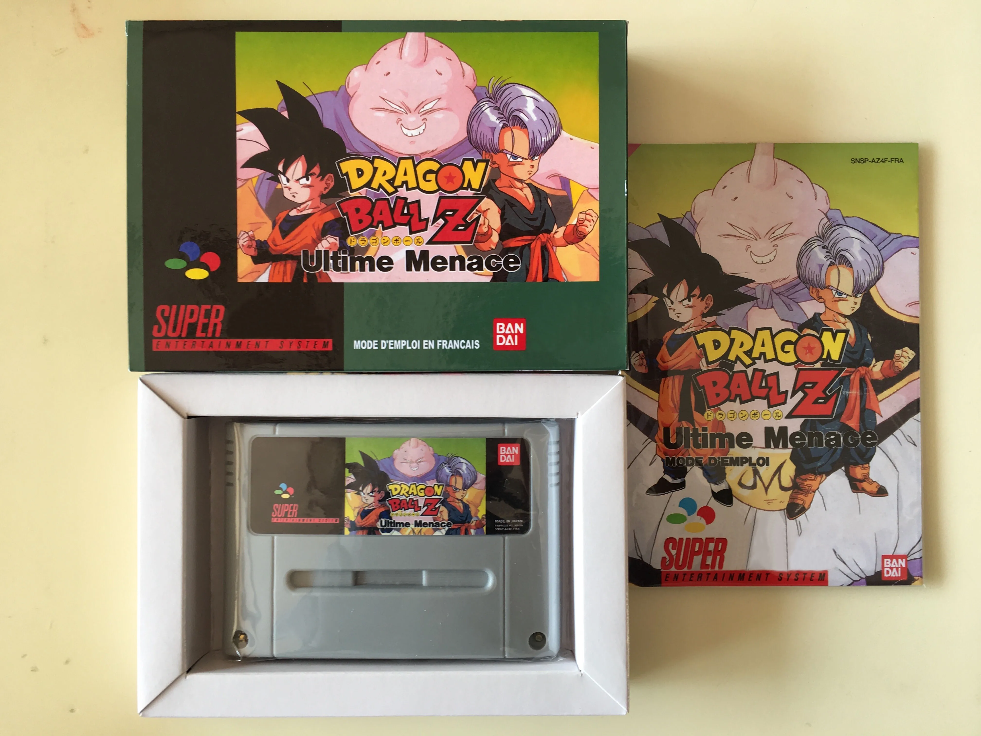 16 бит игры* Dragon Ball Z-Ultime Menace(Французская версия PAL! Коробка+ руководство+ картридж