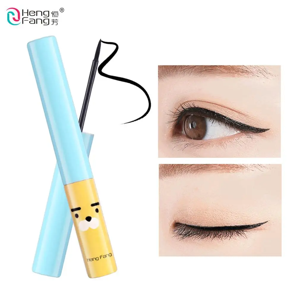 

HengFang Cosmetic Dropship Charm Black Long-lasting Waterproof Eyeliner Easy to Wear Thin Liquid 4g Big Eyes Makeup Brand #52262