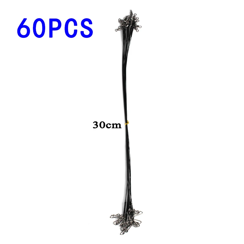 30cm 20xFishing приманки лидер нержавеющая леска, подпасок комплект спиннинг Щука линия 16/23/31 см - Цвет: 30cm