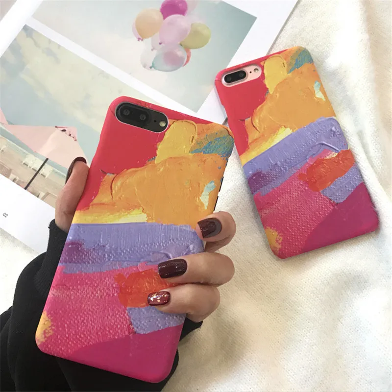Graffiti Pink Hard Phone Case For iPhone 6 7 8 Plus Cover X XS 7Plus 8Plus s Cases Fundas Coque Capinha |