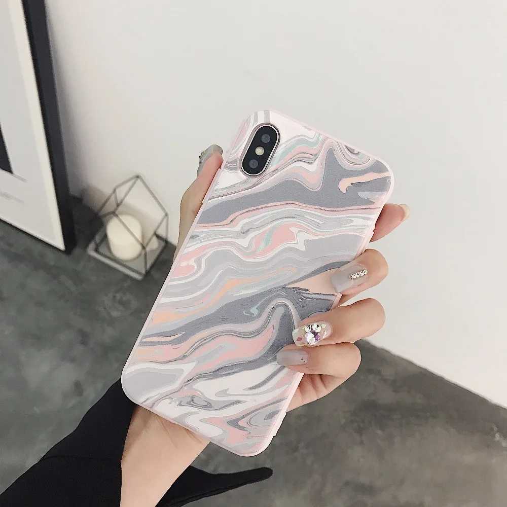 Мраморный Camo чехол для телефона iphone X 6 S 7 8 плюс армия камуфляж Camoufl сращивания