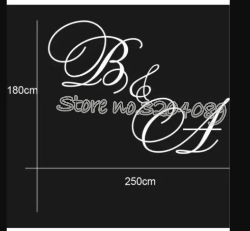 Персонализированные Свадебные пользовательские имена пол стикер виниловые