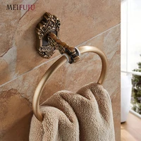 meifuju decorative towel rings white towel ring antique wall mount bathroom accessories towel ring holder bath hardware mfj7160