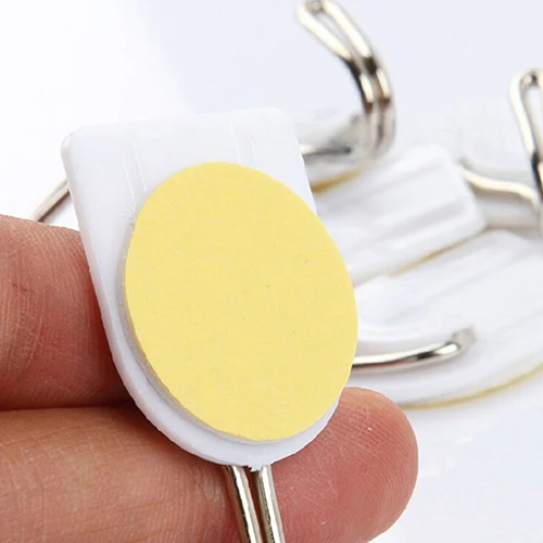 Самоклеящиеся крючки из нержавеющей стали для ванной кухни настенных дверей 6 шт.