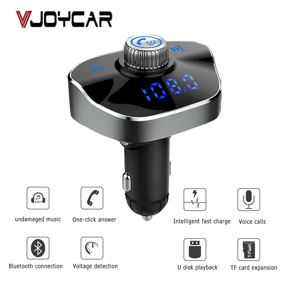 VJOYCAR новый комплект беспроводной связи bluetooth для автомобиля fm передатчик MP3 Handsfree