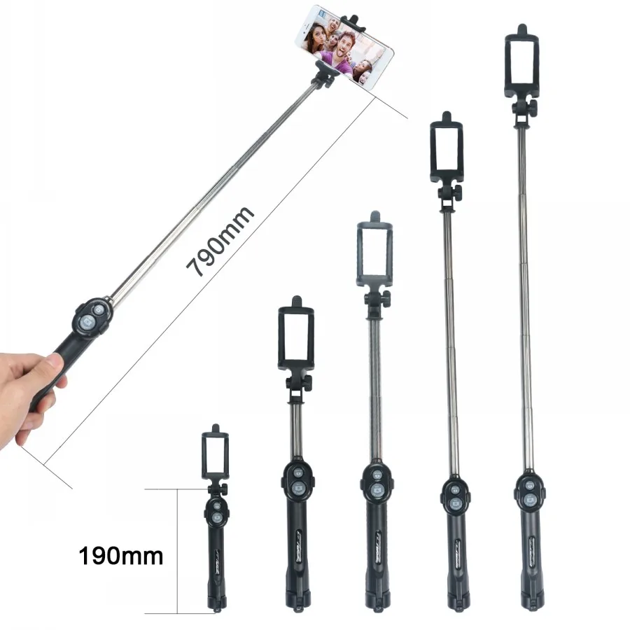 Палка для селфи + штатив Bluetooth затвора Пульт дистанционного управления 3 в 1