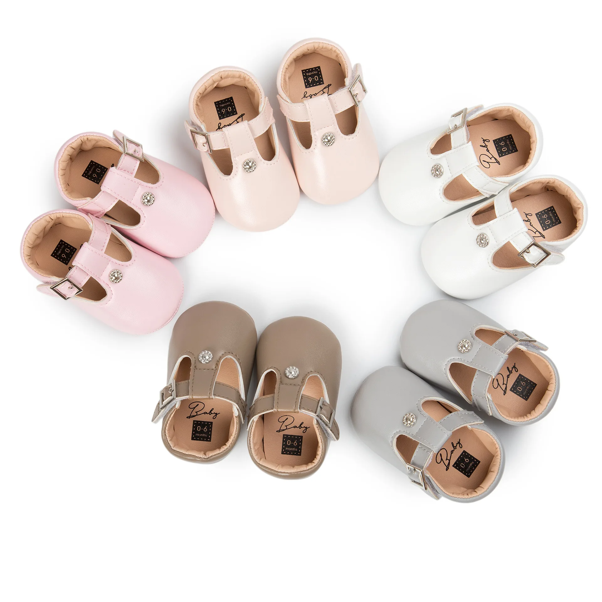 Newborn Baby Girls Shoes PU Leather Princess Girl First Walkers Moccasins For |