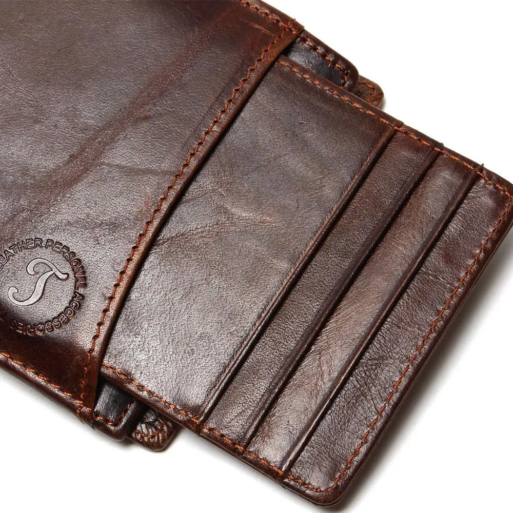 Лидер продаж 2019 винтажные повседневные мужские кошельки из натуральной воловьей