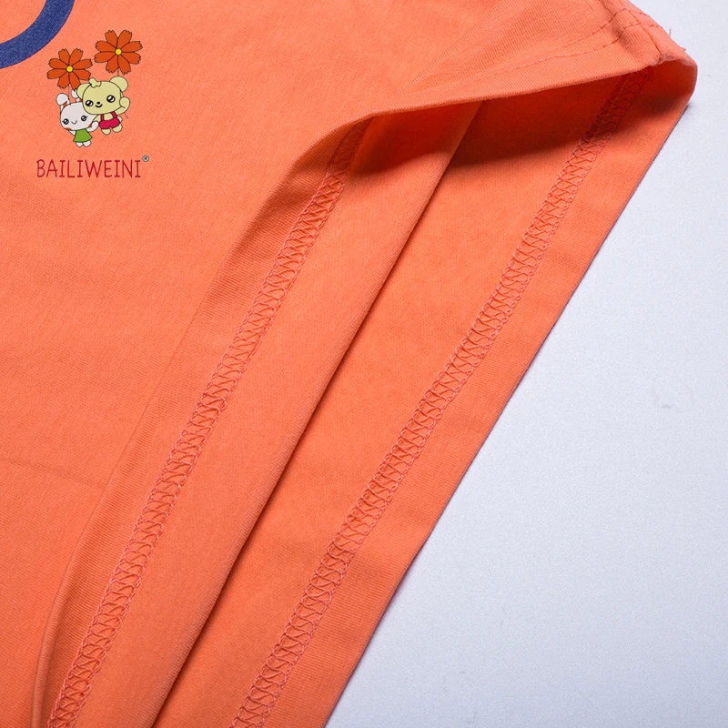 

Factory direct BAILIWEINI2020 New summer models for boys and girls cartoon short-sleeved suits children's sports casual suit