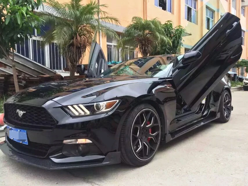 2015 MUSTANG BODY KIT HN STYLE комплект из углеродного волокна для FORD 2 3 с передней боковой