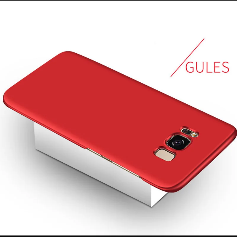 Однотонный ультратонкий жесткий ударопрочный чехол для телефона Samsung Galaxy S7 S8 S9 S10