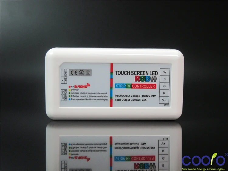 DC12 24A RGBW led контроллер 2 4G сенсорный экран RF пульт дистанционного управления для