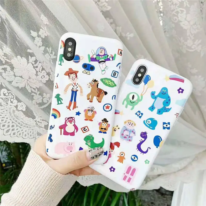 Monsters University Sullivan Doll Toy Story Buzz Woody Candy TPU Phone Cases Covers For iPhone XR XS MAX 6s 7 8 Plus Capa Fundas |