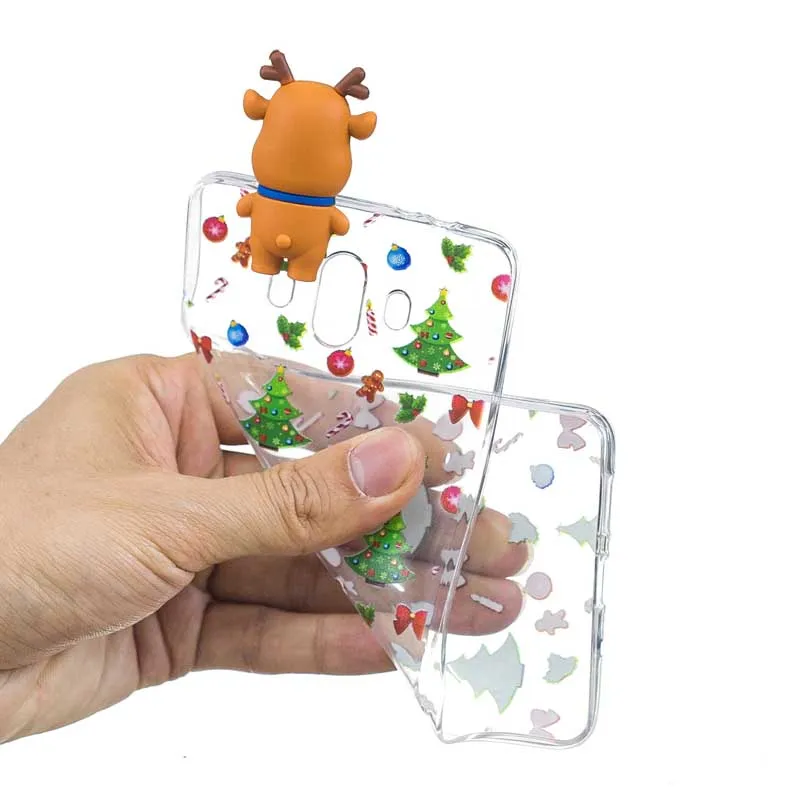 Phone Case For Huawei Mate 20 Lite Cases 3D Cartoon Christmas Santa Claus Elk Gift Soft TPU Back Cover 10 |