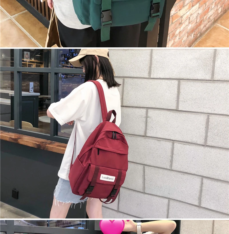 DCIMOR New waterproof nylon Women Backpack Large capacity Schoolbags for Teenage girls Travel Backpack Fashion Book Bag Mochila