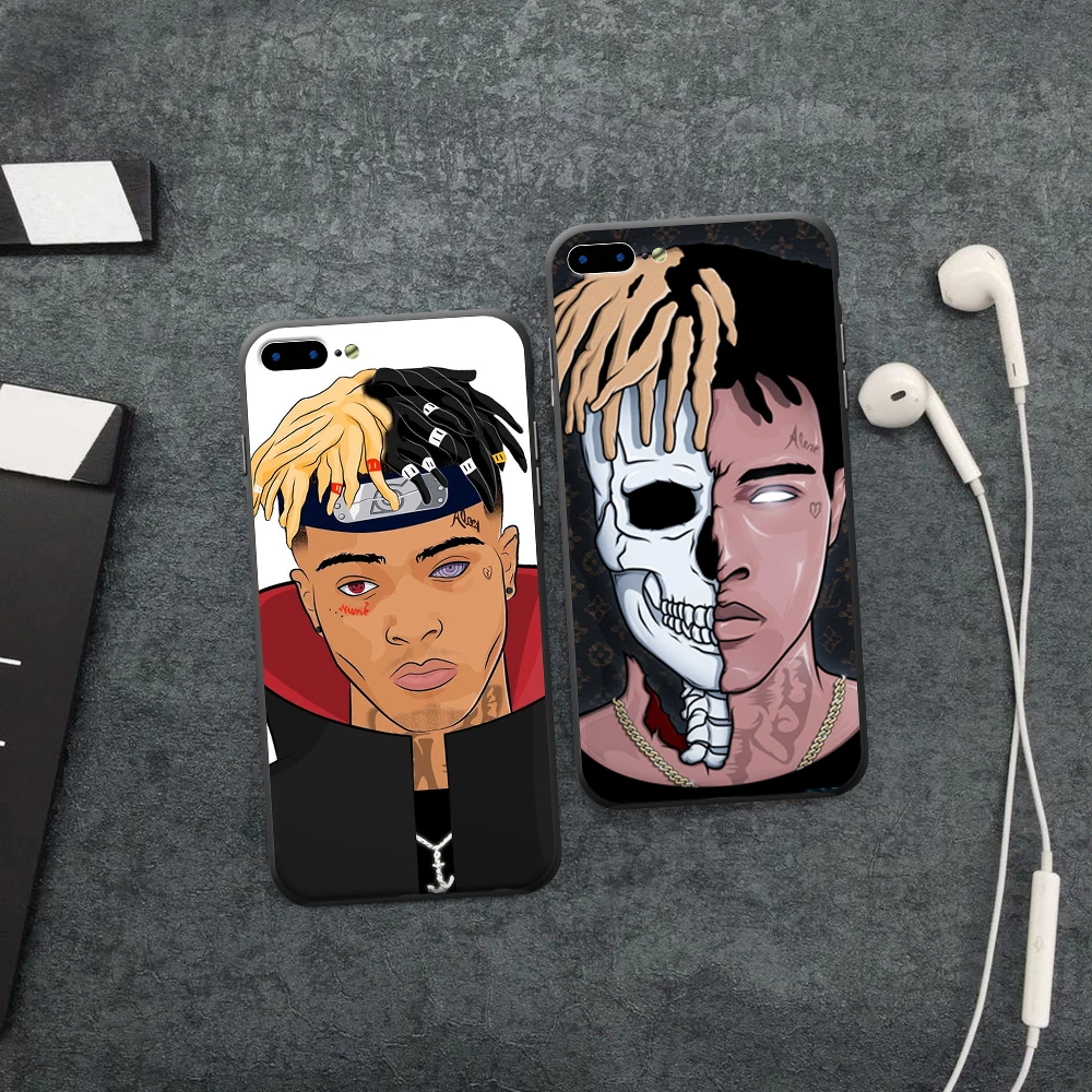 Xxxtentacion Rap Singer Phone case Printed Black Frame Soft Hard Back iPhone cases For X 8 7 6 6S Plus |