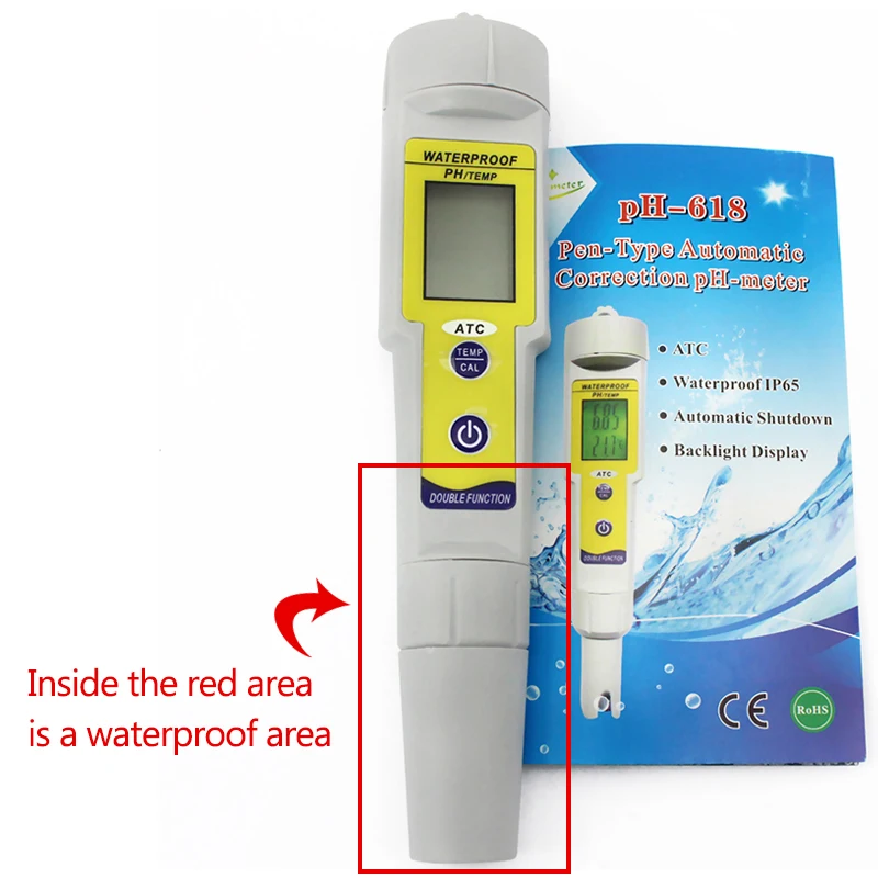 Цифровой рН метр тестер автоматический регулируемый 0 01 TDS ночное использование