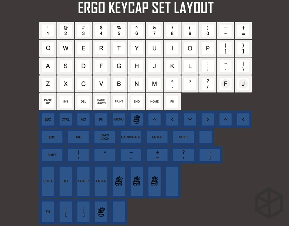 Dsa ergodox ergo pbt dye subbed keycaps пользовательские механические клавиатуры Бесконечность ErgoDox эргономичная клавиатура keycaps белый синий
